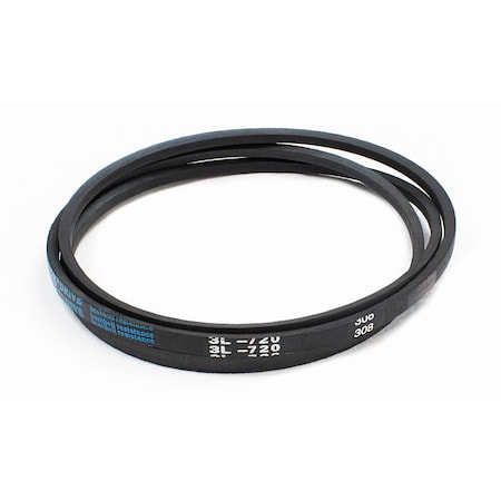 D&D 3L720 FHP V-Belt, 72 in Outside Length, 3/8 in Top Width, 7/32 in Thickness, 1 Ribs 3L720